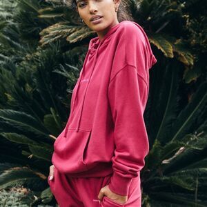 Spiritual Gangster Future Phoebe FrenchTerry Cotton Oversized Hoodie Small